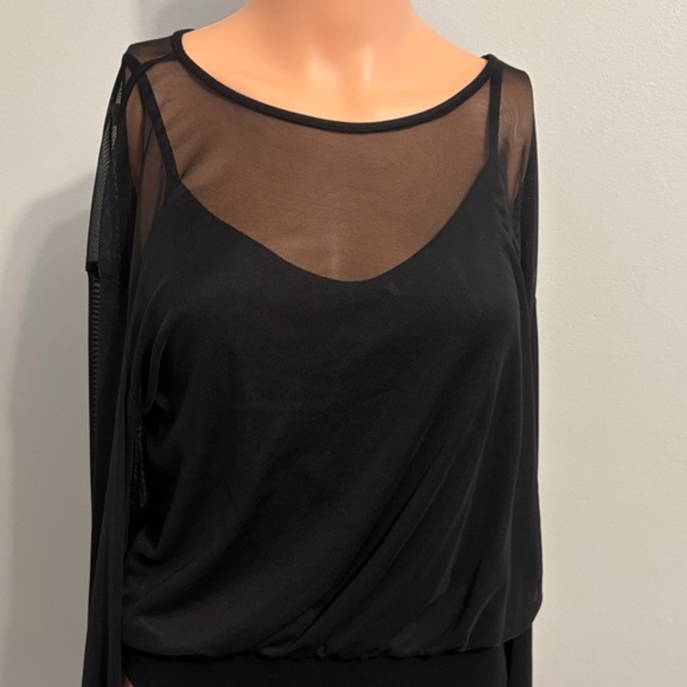 Elegant Sheer Black Bodysuit